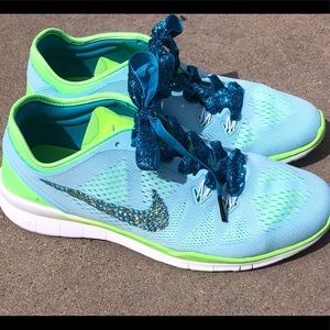 Nike Free TR Fit 5 Bling and Sparkles  Womens 8.5